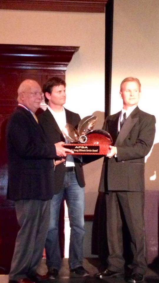 Congrats Dad -- Highest Award in APBA